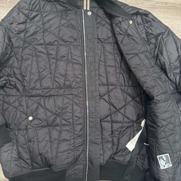 Rick Owens DRKSHDW Cappotto Imbottito Jumbo Flight DU02A3977 Black Quilted Coat - Picture 5 of 11